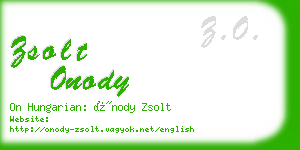 zsolt onody business card